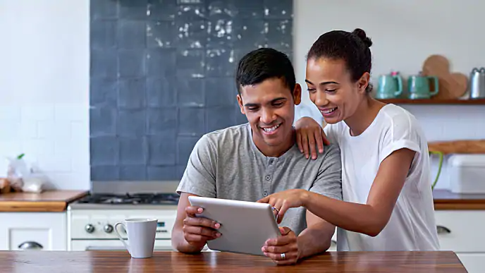 couple researching home remedies for gingivitis