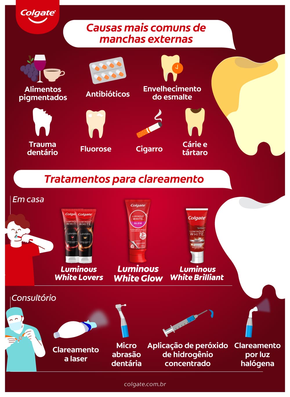 Compre aqui Colgate Luminous Glow